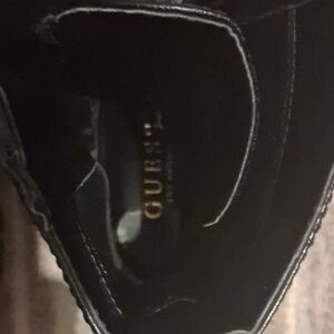 Guess Black Moto Combat Boots with Sleek Design